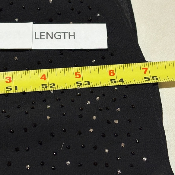 VTG Aspeed Womens Y2K Beaded Maxi Formal Evening Gown Dress Sz M Black Prom Glam - Picture 15 of 16